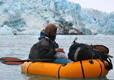 Alpaca packraft - Crossing the Hubbard Gap in an Alpaca, Hubbard Glacier, Alaska, USA