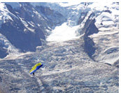 Annecy & Chamonix, France - Paragliding tour to the French Alps :: Paragliding in front of the Bossons glacier above Chamonix, France