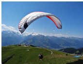 Schmittenhohe :: Paragliding takeoff at Schmittenhohe, Pinzgau, Kitzbhel Alps, Austria
