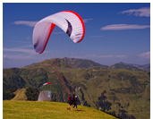 Schmittenhohe :: Paragliding takeoff at Schmittenhohe, Pinzgau, Kitzbhel Alps, Austria