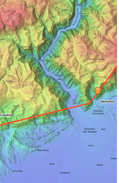 Bassano paragliding. The Bassano classic out-and-return XC flight of 45 miles (70km): Semonzo > Lusiana > the zigzags > Cima > Piave > Semonzo