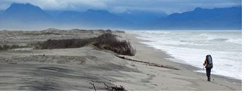 Playa San Quintin, Istmo Ofqui, Aisen, Patagonia, Chile