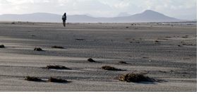 Playa San Quintin - Trekking at 30km long virgin beach of Playa San Quintin, Golfo de Penas, Aisen, Patagonia, Chile