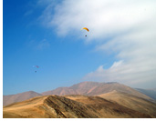 Paragliding Junin cliffs north of Iquique, Chile