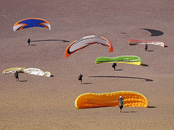 Palo Buque paragliding takeoff, Iquique, Atacama Desert, Chile