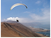 Paragliding Junin cliffs, Pisagua, Atacama Desert, Chile