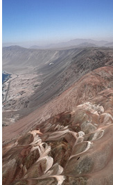 Crossing San Marcos Point on an XC flight from Chipana, Atacama Desert, Chile