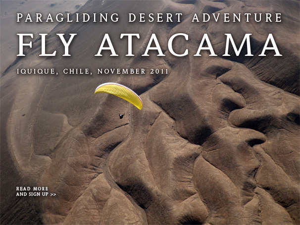 Paragliding in The Atacama Desert, Iquique, Chile
