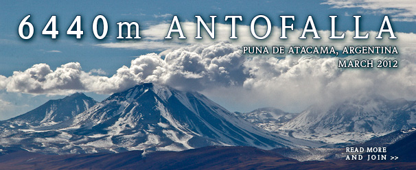 6440m Antofalla - Volcano Expedition, Puna de Atacama, Argentina, March 2012