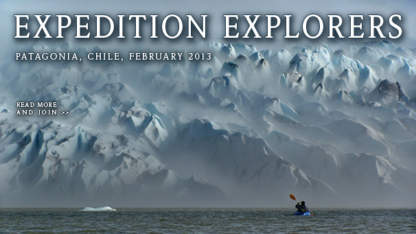 Packrafting in Patagonia, San Quintin Glacier, Chile