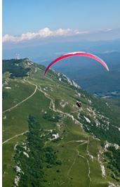 Nanos antenas - the turn around point on a XC flight from Lijak, Vipava, Slovenia