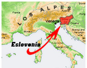 Ubicacin de Eslovenia en Europa