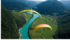 Emerald Soca river near Tolmin, Julian Alps, Slovenia :: photo by A. Buslinger