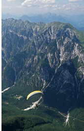 Musi Range :: Wild Monte Musi range across the valley in Italy as seen on an XC flight from Slovenia, Parco Regionale delle Prealpi Giulie, Italy